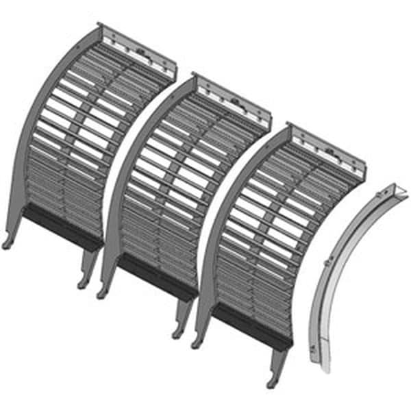 Aftermarket B93571 New Set of 3 Small Grain Concaves Made Fits Case-IH Combine Models 1440 + COH60-0013 - main